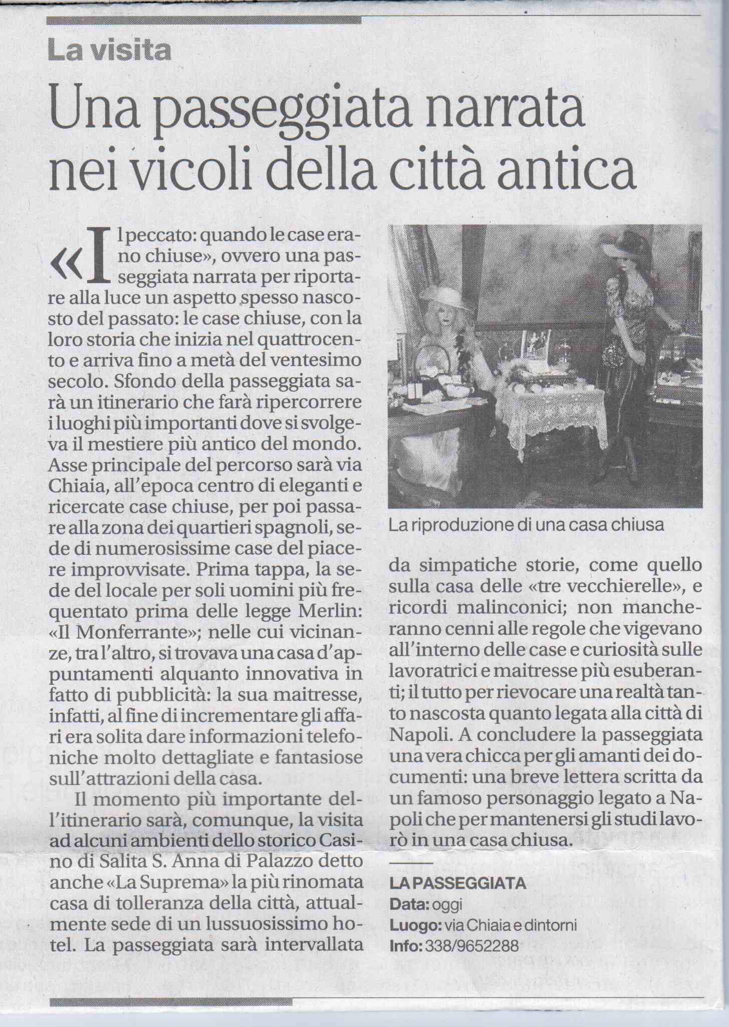 Una passeggiata narrata nei vicoli della città antica