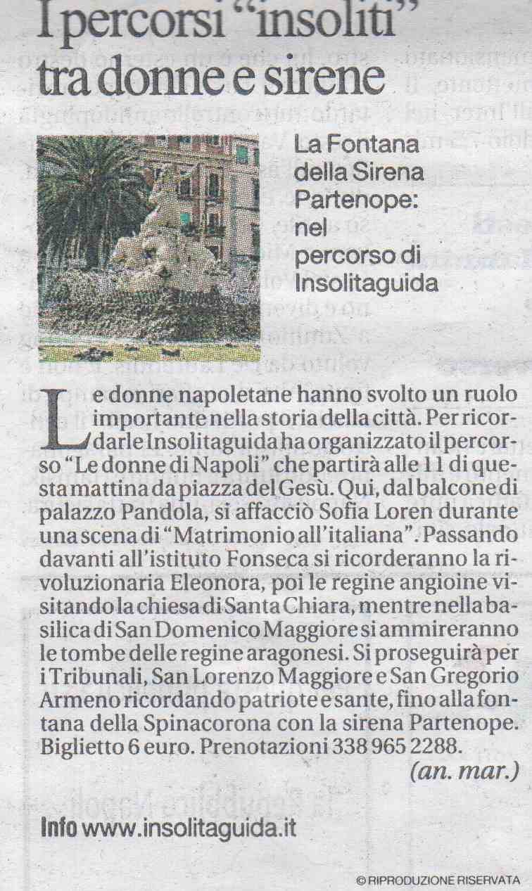 I percorsi insoliti: tra donne e sirene