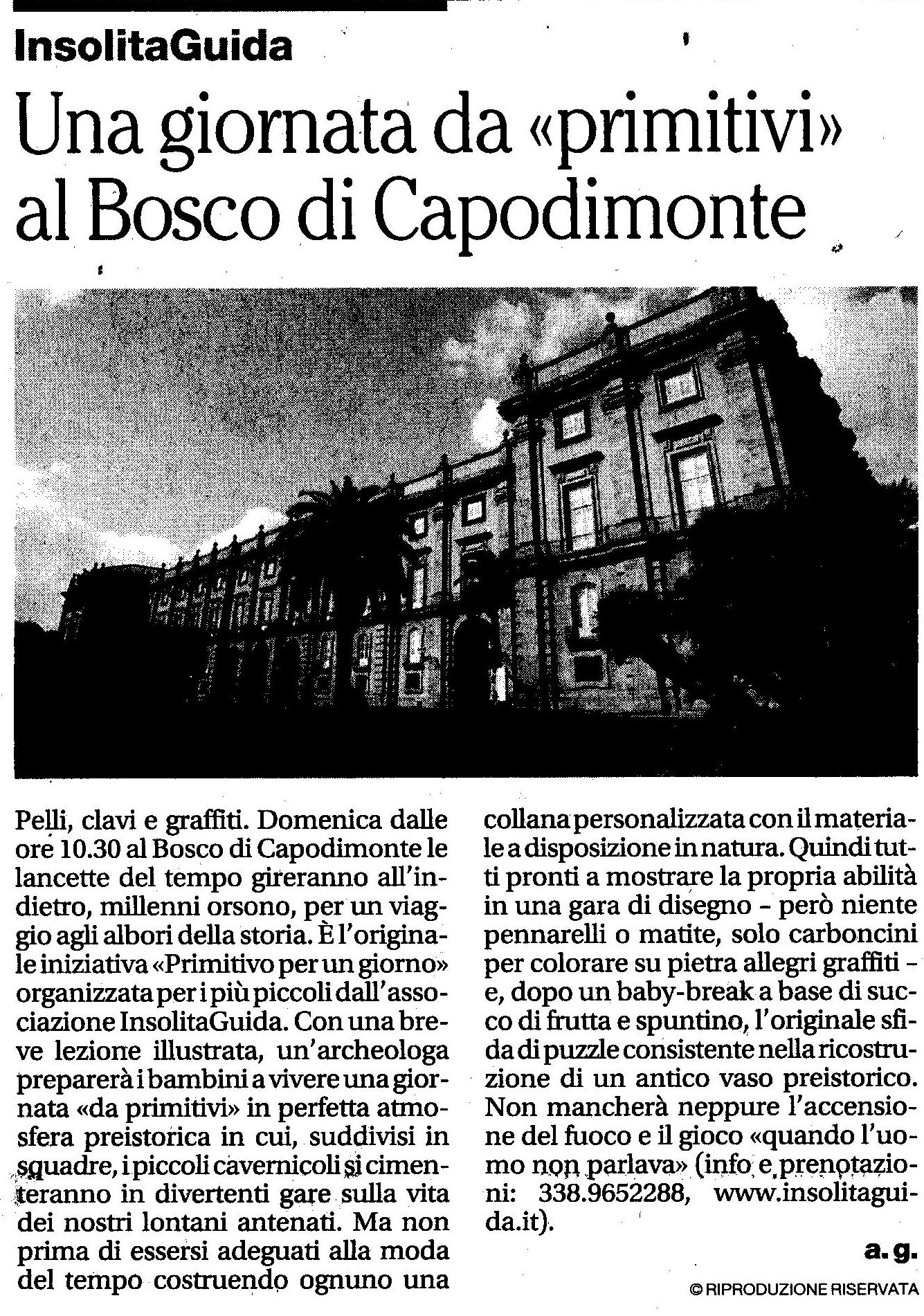 Una giornata da Primitivo al Bosco di Capodimonte