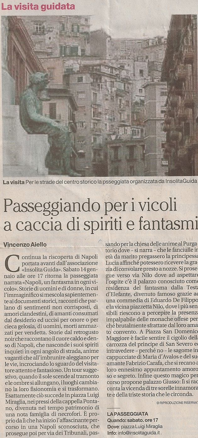 Passeggiando per i vicoli a caccia di spiriti e fantasmi